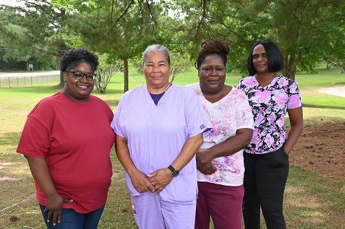 Photo Caption: (left to right) Monica Herron, Malinda Bass, Lesia Hawthorne, and Michelle Wright