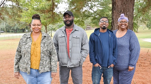 Winners are (left to right) Shirley Bridges, Curtis Trotter, Shelby Singleton, and Georgia Ducksworth.