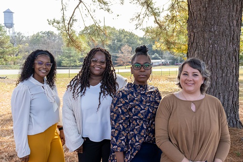 (Left to Right): Dridra Fairley, Director of Sumrall Community Homes; Rose Clayton (winner), Charla Pickering (winner), and Andrea Walters, Program Admin. Of Paul D. Cotten, Sr. Unit (Not Photographed: Carla Taylor and Cedrick Lawrence)