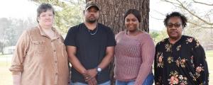 Winners are (Left to Right) Michaela Griffith, Donnie McDonald, Layken Milsap, & Melisha Nunez.