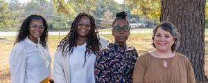 (Left to Right): Dridra Fairley, Director of Sumrall Community Homes; Rose Clayton (winner), Charla Pickering (winner), and Andrea Walters, Program Admin. Of Paul D. Cotten, Sr. Unit (Not Photographed: Carla Taylor and Cedrick Lawrence)